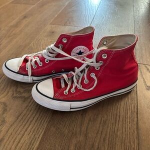 Converse Red High-Top Sneakers